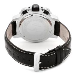 Swiss Legend Men's Scubador Black Leather Chronograph Watch