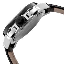 Swiss Legend Men's Scubador Black Leather Chronograph Watch