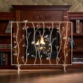 Abbey Antique White Fireplace Screen