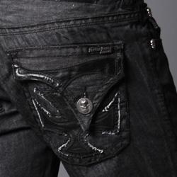 Laguna Beach Jean Company Men's Dana Point Straight Leg Black Jeans