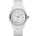 DKNY Women's White Plastic Bracelet Watch