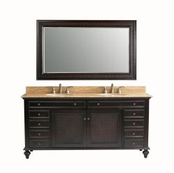 Gemini 72-inch Traditional Double-sink Bathroom Vanity Set