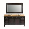 Gemini 72-inch Traditional Double-sink Bathroom Vanity Set