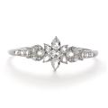 Sterling Silver Clear Crystal Cuff Bracelet