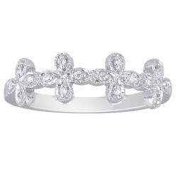 10k White Gold 1/10ct TDW Diamond Fashion Band (H-I, I3)