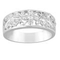 Sterling Silver 1/8ct TDW Diamond Fashion Band (H-I, I3)