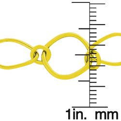 14k Yellow Gold Open Fancy Link Bracelet