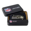 Seattle Seahawks Men's Black Leather Bi-fold Wallet