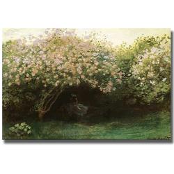 Claude Monet 'Le Repos Sous les Lilas' Canvas Art