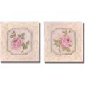 Peggy Abrams 'Rose in Season I and II' 2-piece Canvas Art Set