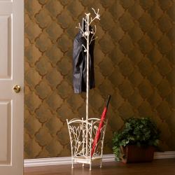 Abbey Antique White Hall Tree