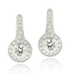 Icz Stonez Sterling Silver Cubic Zirconia Leverback Earrings