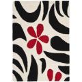 Handmade Soho Floral Ivory New Zealand Wool Rug (2' x 3')