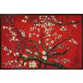 Van Gogh 'Branches Of An Almond Tree In Blossom (Red)' Canvas Art