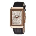Azzaro Men's 'Legend Rectangular Chrono' Silver Face Rose PVD Watch