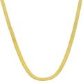 10k Two-tone Gold 20-inch Reversible Herringbone Necklace