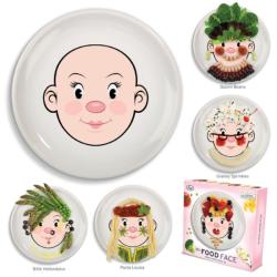 Fred & Friends Food Face Ceramic Lady Plate