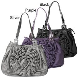 Adi Designs Women's Floral Accent Tote Bag