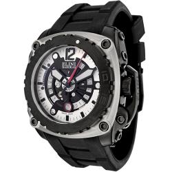 Elini Men's Commander Black Silicon Automatic Watch