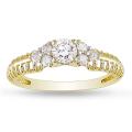 10k Yellow Gold 1/2ct TDW Diamond Ring (G-H, I2-I3)