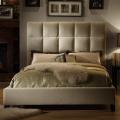 Sarajevo Taupe Velvet Tufted Queen Bed