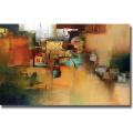 Free connected guide for abstract Art Sunset Asha Menghrajani 'Ancient Ruins' Canvas Art