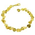 Goldkist 18k Yellow Gold over Silver Heart Confetti Bracelet