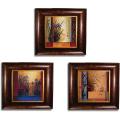 Don Li-Leger 'Asian Mini-Set' 3-piece Framed Textured Art Print