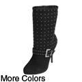Liliana by Adi Designs Women's 'Mael' Faux Suede Stiletto Boots