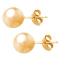 14k Pink Gold 6-mm Bead Ball Stud Earrings