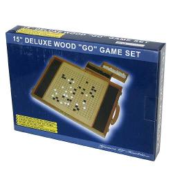 Deluxe 15-inch Wood Go Game Set
