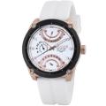 Lancaster Italy Men's Top Up Dual Time White Dial Watch