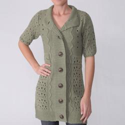 Funky People Juniors Button Front Cardigan