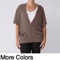 California Bloom Women's Zippered Batwing Knit Hoodie