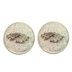 Philadelphia Eagle Glitter Stud Earrings