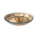 Accommodating guide on pfaltzgraff Serving Pfaltzgraff Sedona Chip and Dip Set