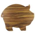 Ironwood Gourmet Pig-shaped Acacia Wood Cutting Board