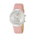 Philip Stein Women's 'Modern' Steel and Leather Quartz Diamond Watch