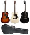 Fender CD-60 Acoustic Guitar with Deluxe Hard-shell Case (Refurbished)