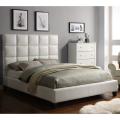 Sarajevo Soft White Tufted Upholstered King Bed