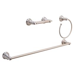 Fontaine Monarch Victorian 3-piece Brushed Nickel Accessory Kit