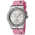 Invicta Women's Wildflower Silver Textured Dial Pink Rubber Watch