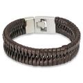 Brown Woven Braided Strap Bracelet