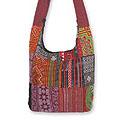 Cotton 'Hmong Customs' Medium Shoulder Bag (Thailand)