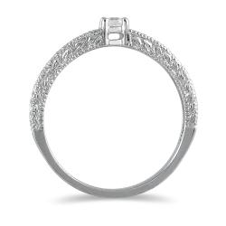 14k White Gold Diamond Accent Promise Ring