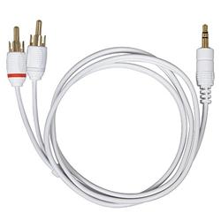3-foot White Audio Stereo Cables for Apple iPod/ Microsoft Zune (Pack of 2)