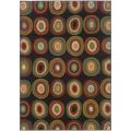 Black Abstract Rug (3'10 x 5'5)