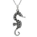 Sterling Silver Seahorse Necklace
