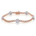 14k Two-tone Gold 2 1/2ct TDW Diamond Bracelet (G-H, SI1-SI2)
