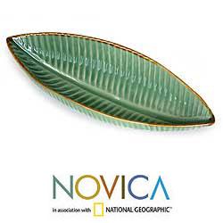 Ceramic 'Banana Leaf' Bowl (Indonesia)